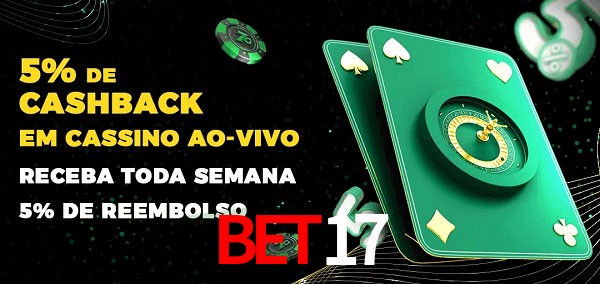Promoções do cassino ao Vivo bet17
